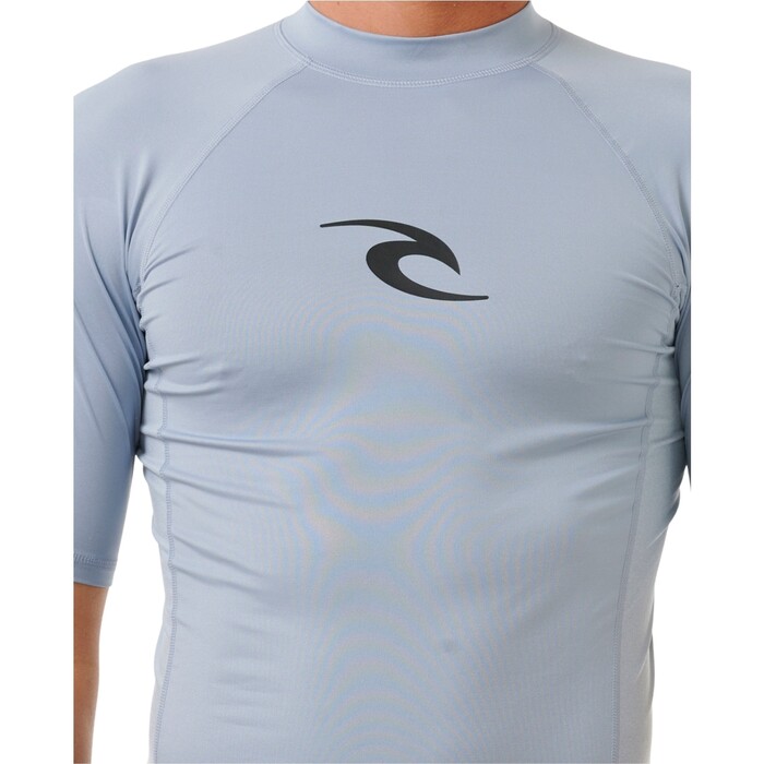 Rip Curl Mnner 2024 Waves UPF Perf Kurzarm-Lycra-Weste 142MRV - Sparky Blue